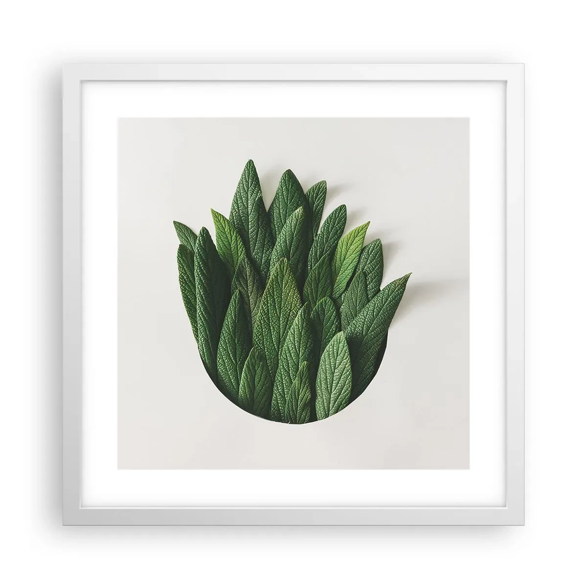 Poster in een witte lijst - Ongebreidelde nieuwsgierigheid - 40x40 cm