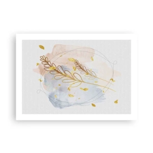 Poster - Gouden explosie - 70x50 cm