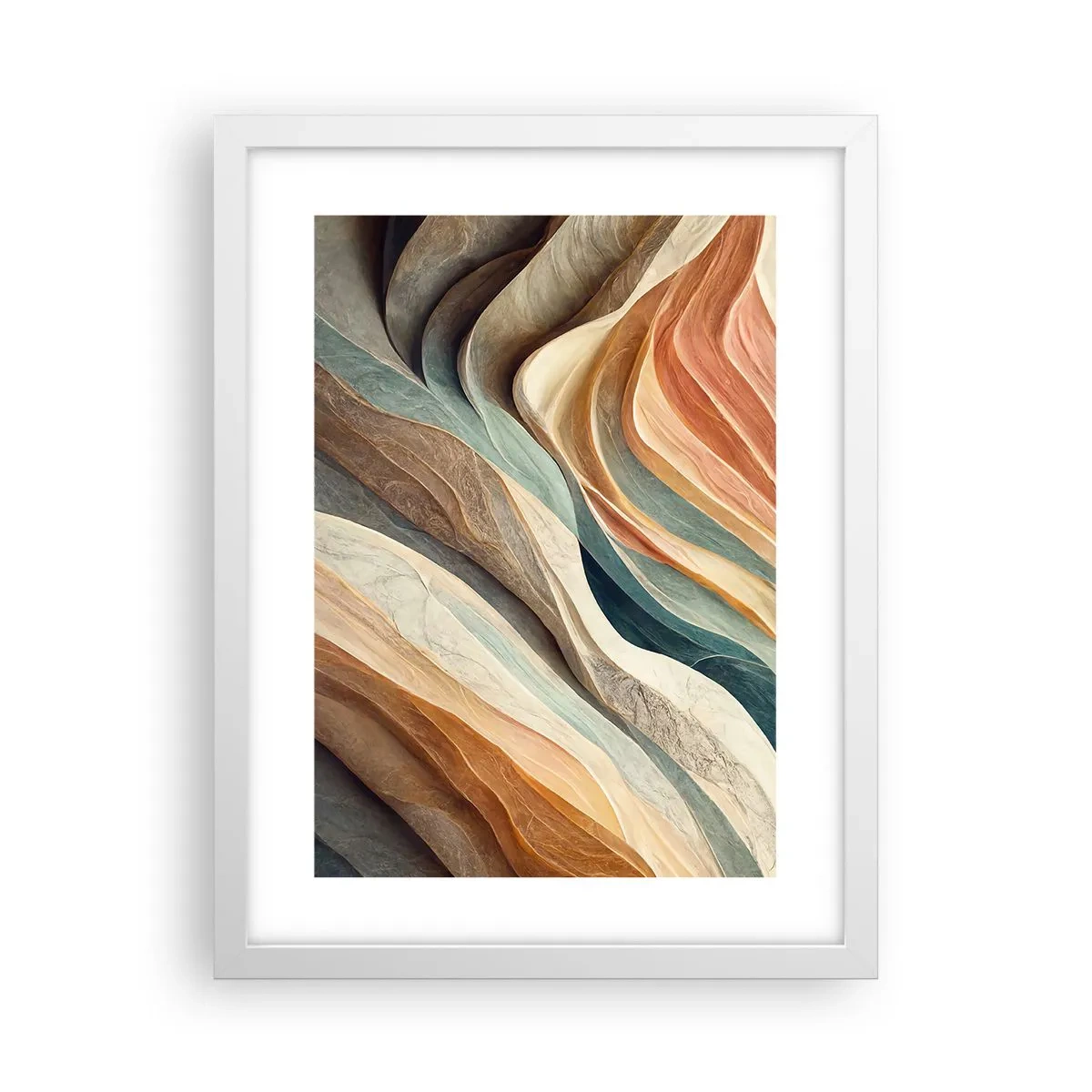 Poster in een witte lijst - Het moment vóór de verandering - 30x40 cm