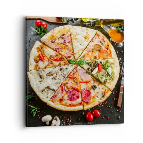 Schilderen op canvas - Een scala aan smaken - 40x40 cm