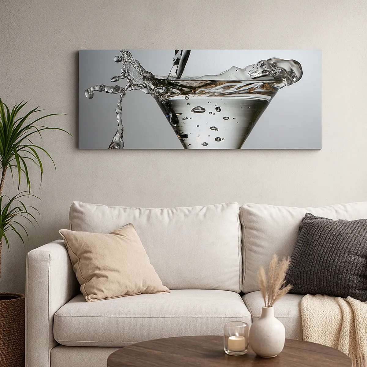 Schilderen op canvas - Op de rand van de beker - 30x30 cm