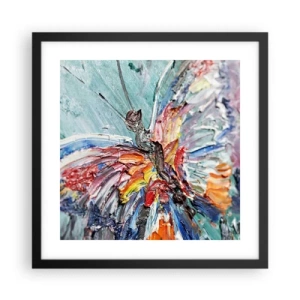 Poster in een zwarte lijst - Geschilderd door de natuur - 40x40 cm