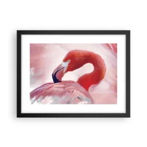 Poster in een zwarte lijst - Vogel schoonheid - 40x30 cm