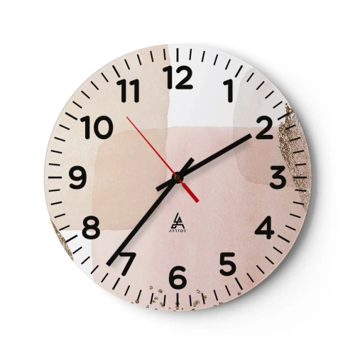 Wandklok - Klok - Een blik door kleur - 40x40 cm