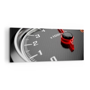 Schilderen op canvas - Geef vol gas - 100x40 cm