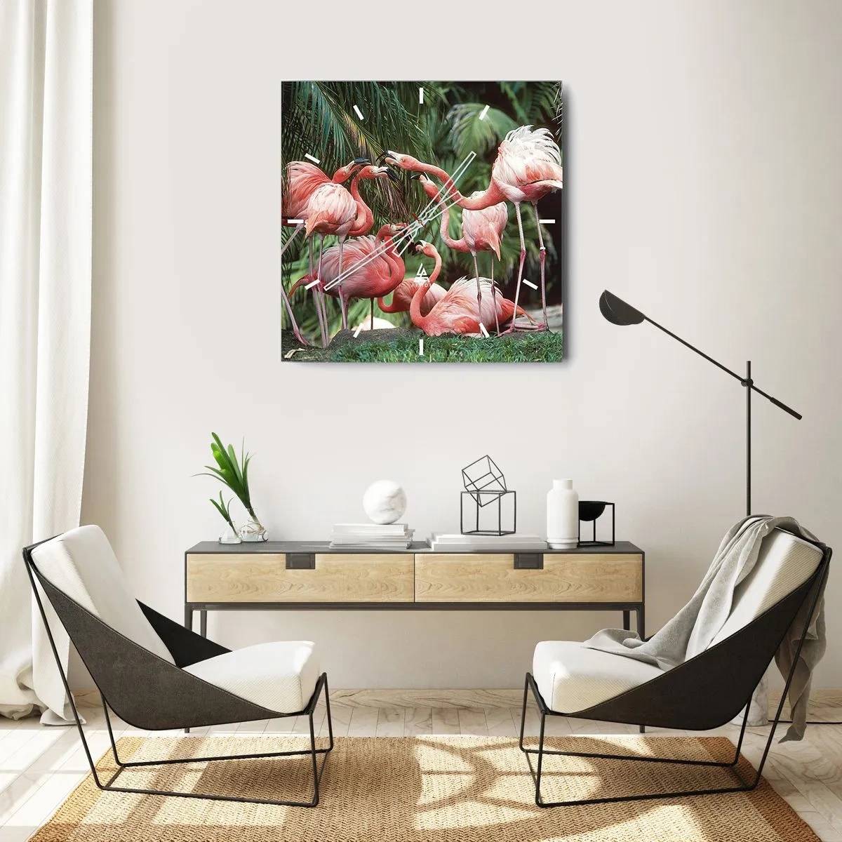 Wandklok - Klok - Middag roddels - 30x30 cm