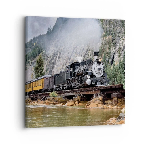 Schilderen op canvas - Waar wil je naar toe? Waar naar toe? - 30x30 cm