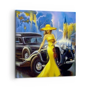 Schilderen op canvas - Nocturne voor viool en liefde - 50x50 cm