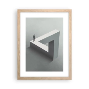 Een poster in een licht eiken lijst - Maar het is toch mogelijk - 30x40 cm