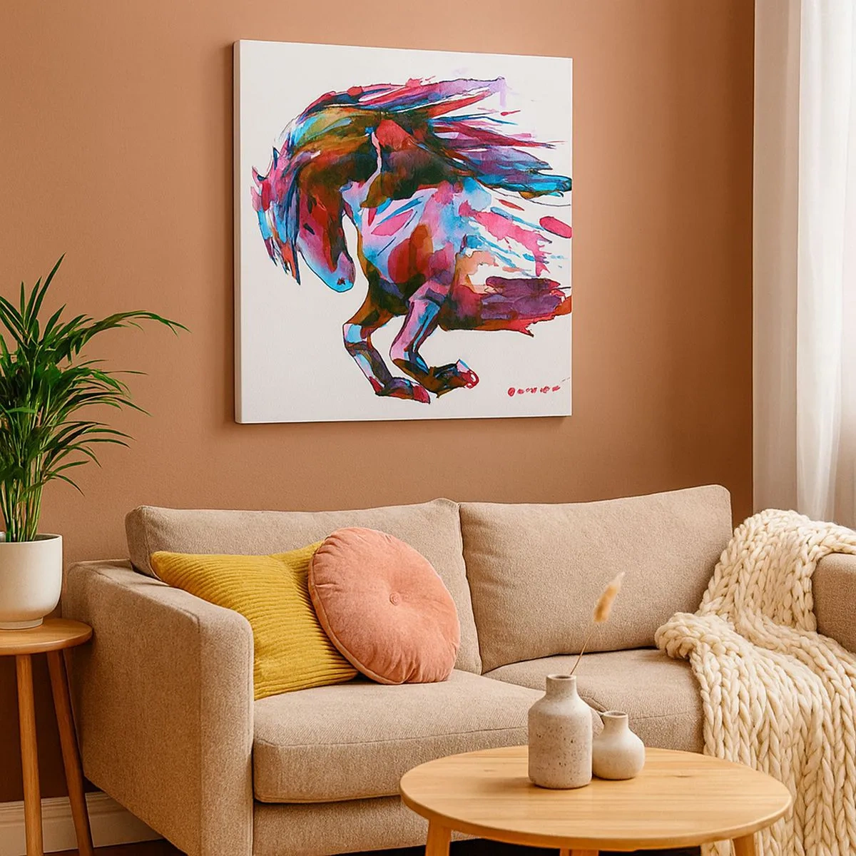 Schilderen op canvas - In vervoering - 30x30 cm