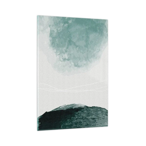 Schilderen op glas - Ontmoeting met de mist - 80x120 cm