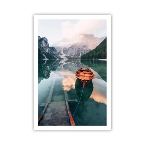 Poster - Vreedzame slaap van de bergen - 61x91 cm