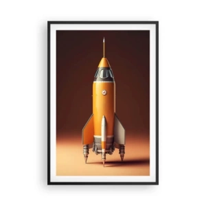 Poster in een zwarte lijst - Het begint met een droom - 61x91 cm