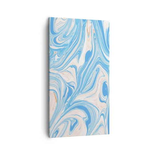 Schilderen op canvas - Moeras in turkoois - 45x80 cm