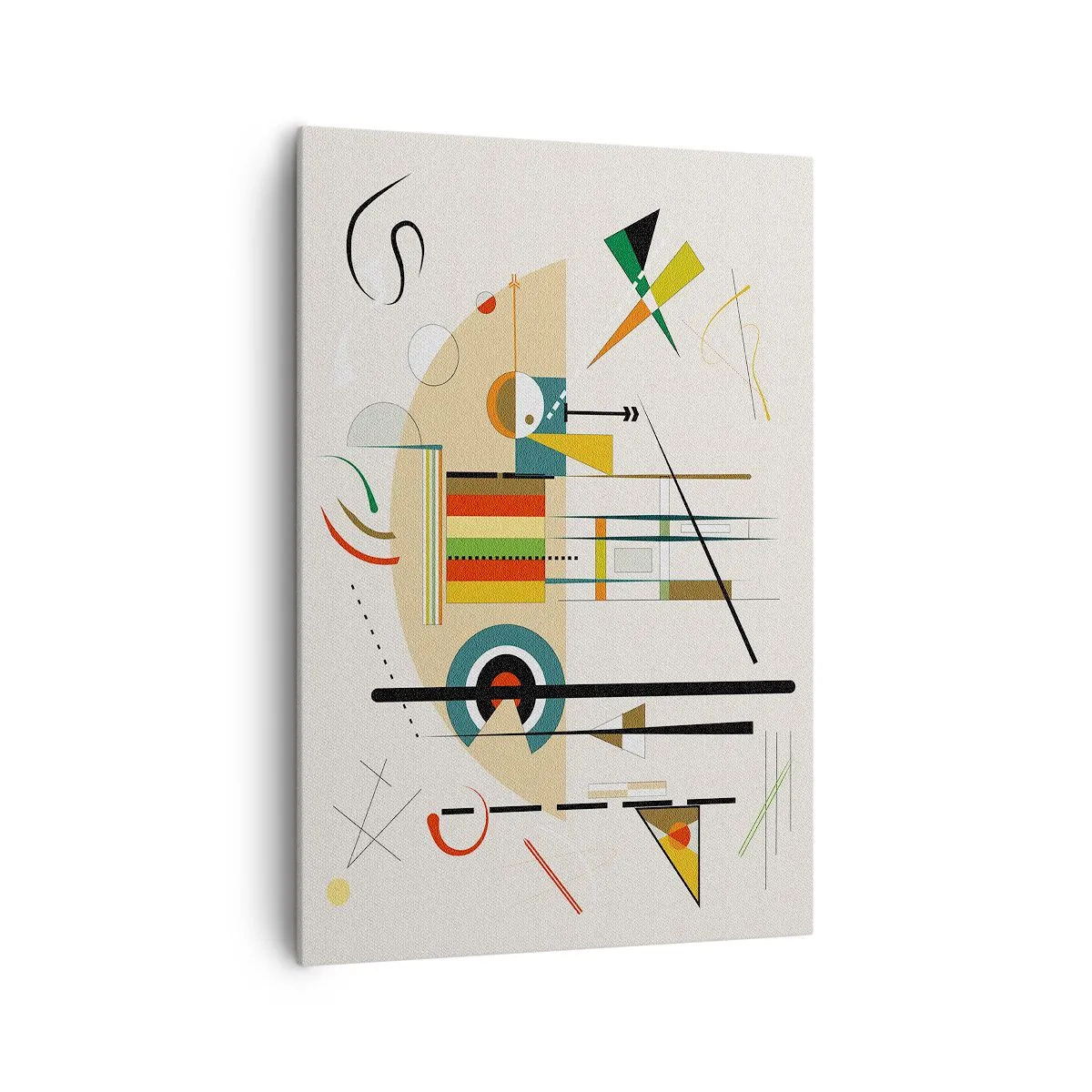 Schilderen op canvas - En de wereld lacht - 70x100 cm