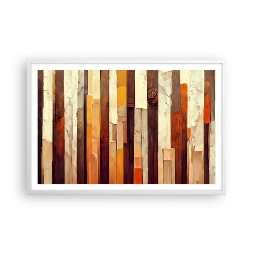 Poster in een witte lijst - Anthem van de bosbomen - 91x61 cm