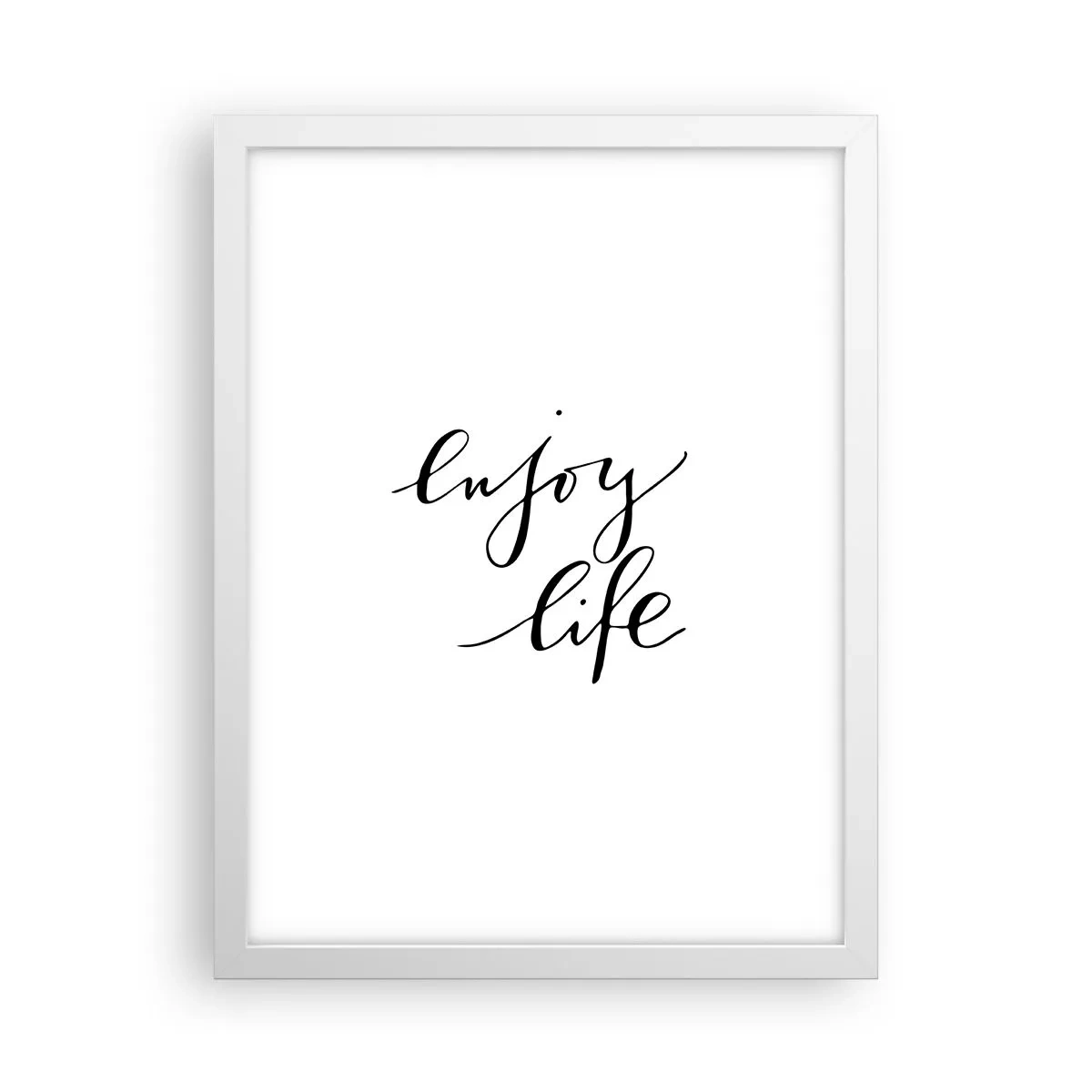 Poster in een witte lijst - Niets aan toe te voegen… - 30x40 cm