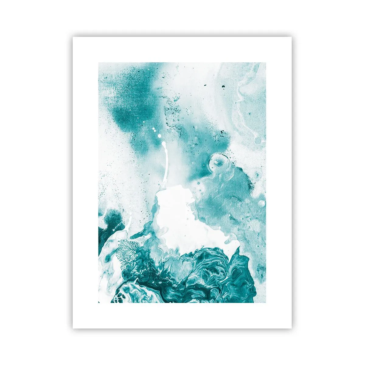 Poster - Moerast van blauw - 30x40 cm