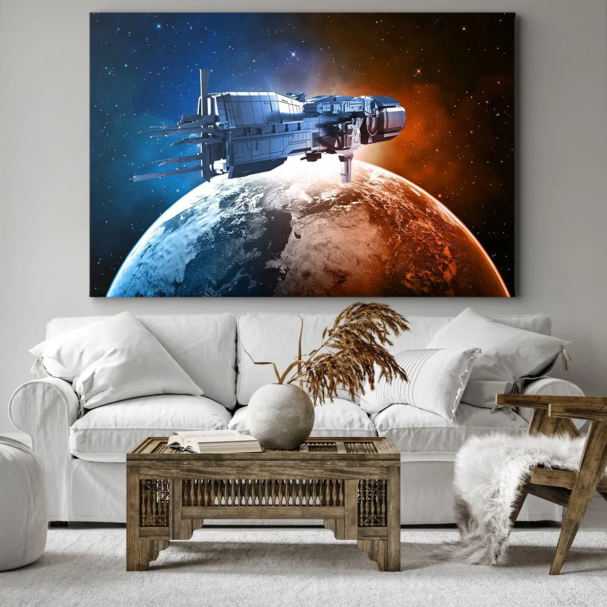 Schilderen op canvas - Een zorgvuldige waarnemer - 120x80 cm