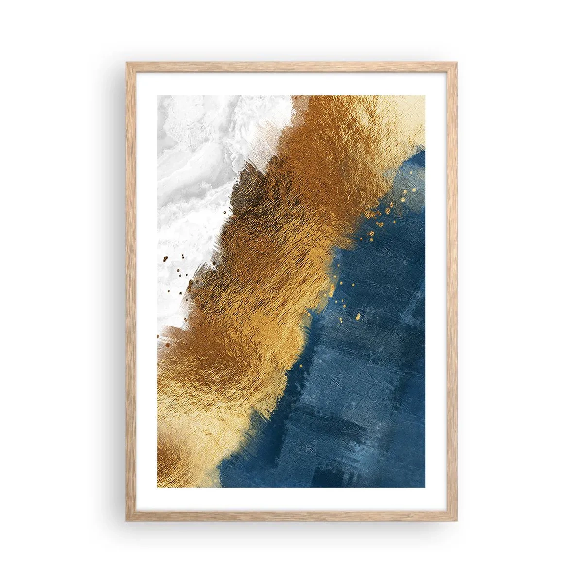 Een poster in een licht eiken lijst - De kleuren van de zomer - 50x70 cm