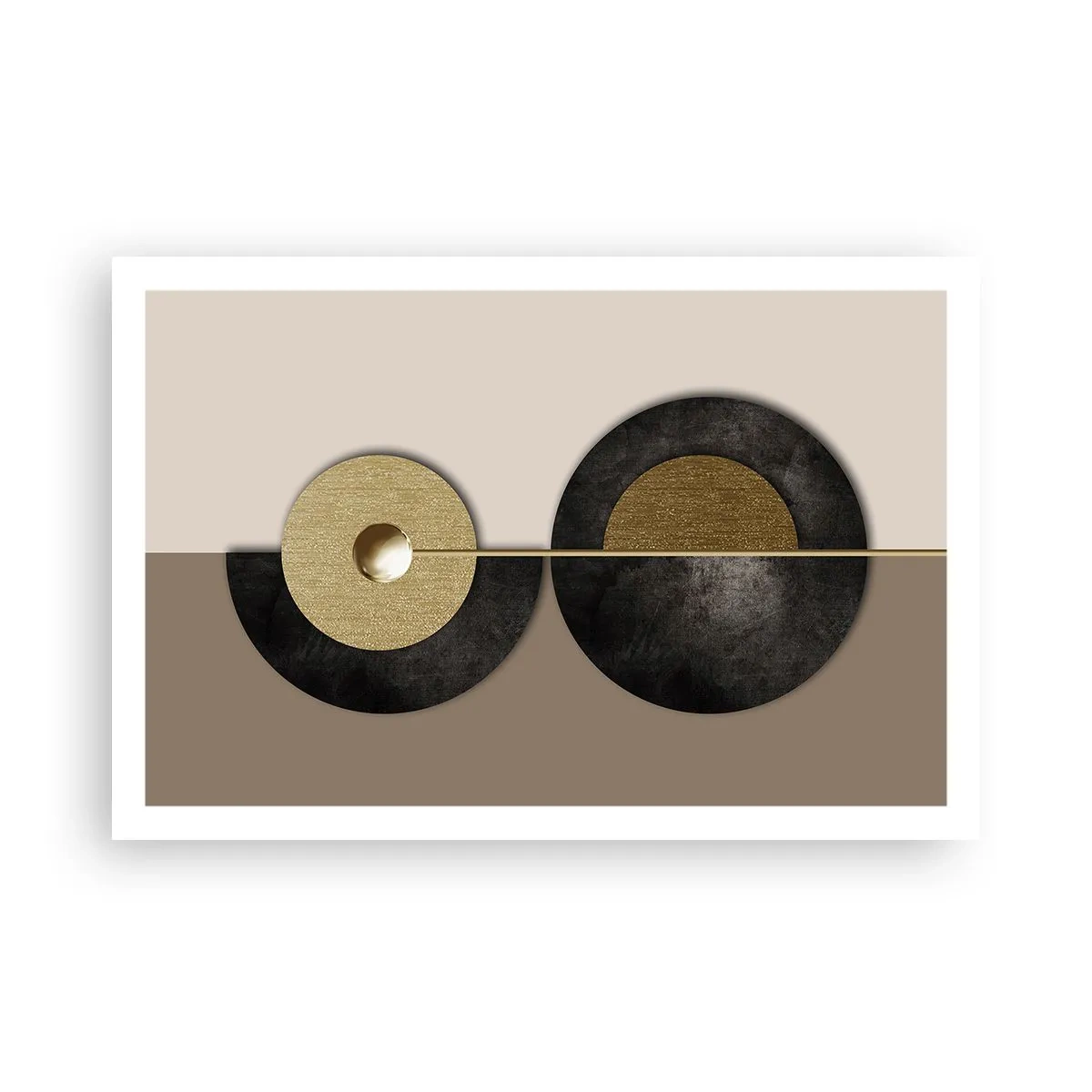 Poster - Variaties rond de cirkel - 91x61 cm