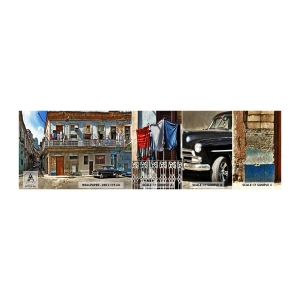 Fotobehang Staaltje Standard Eco - Havana-vibes - Stad, Havana, Architectuur - 100x30 cm
