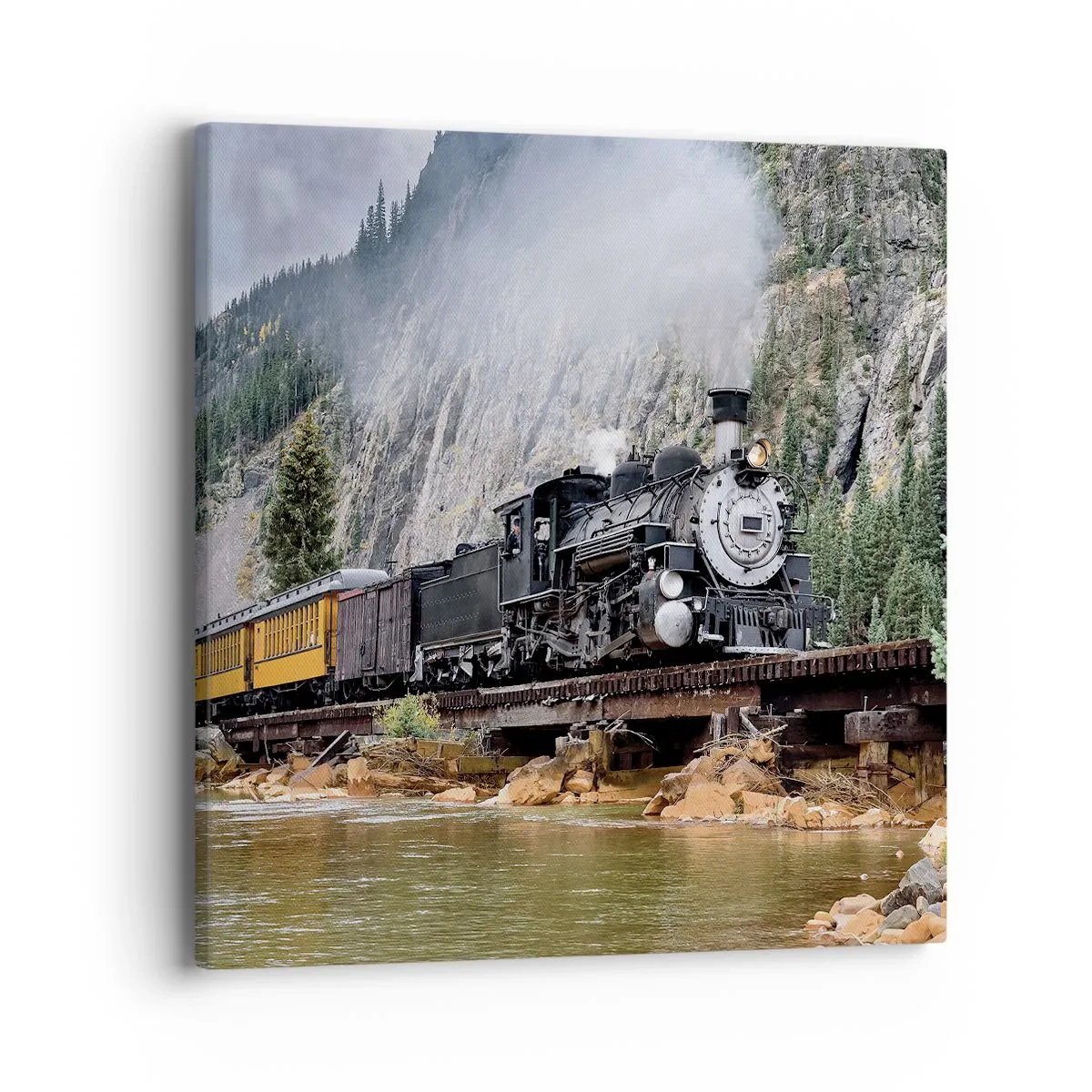 Schilderen op canvas - Waar wil je naar toe? Waar naar toe? - 40x40 cm