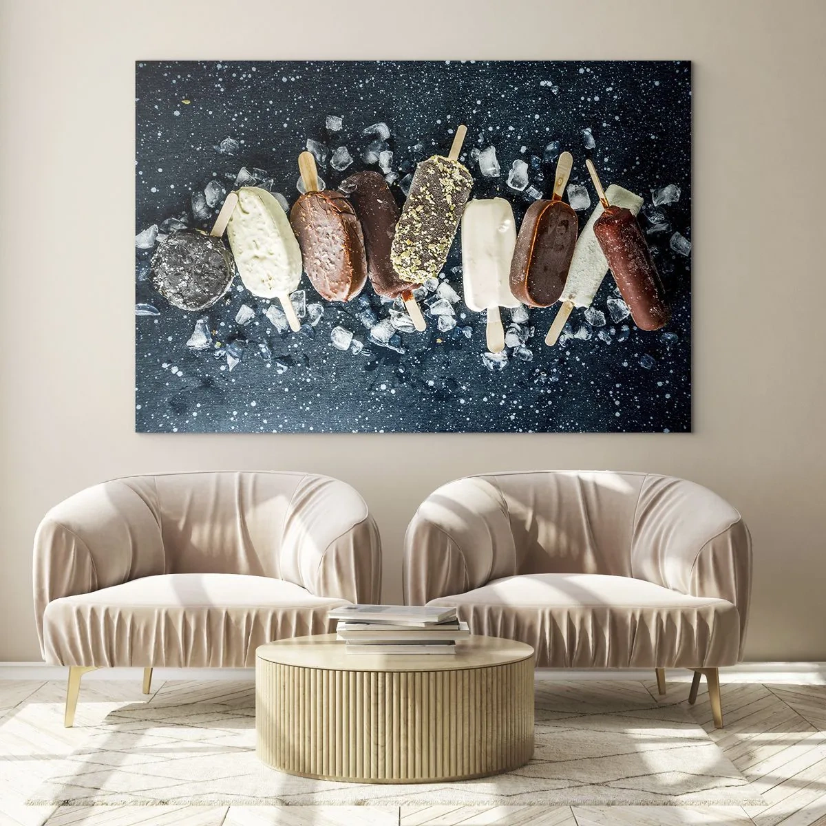 Schilderen op glas - De smaak van hete zomer - 100x70 cm