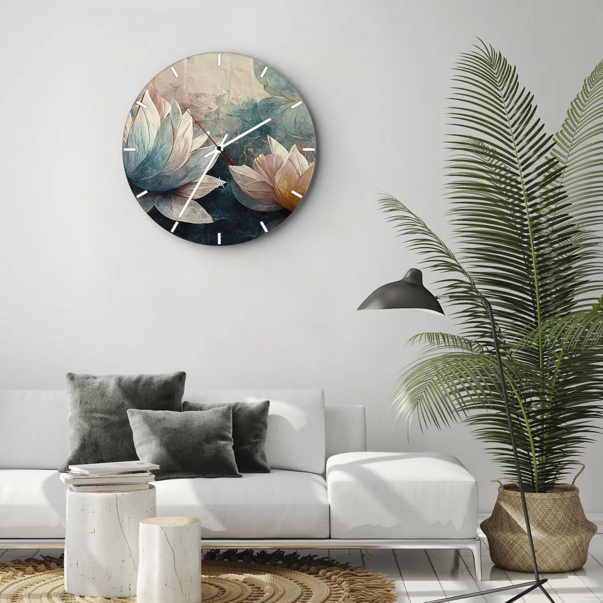 Wandklok - Klok - Sterren van het meer - 40x40 cm