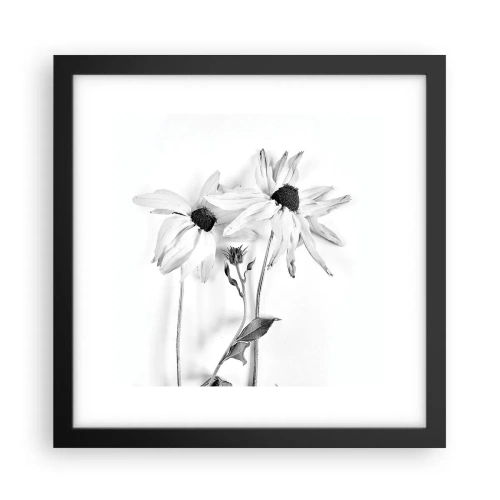 Poster in een zwarte lijst - Niemand wil alleen zijn - 30x30 cm