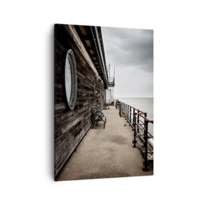 Schilderen op canvas - De tijd bleef stilstaan - 50x70 cm