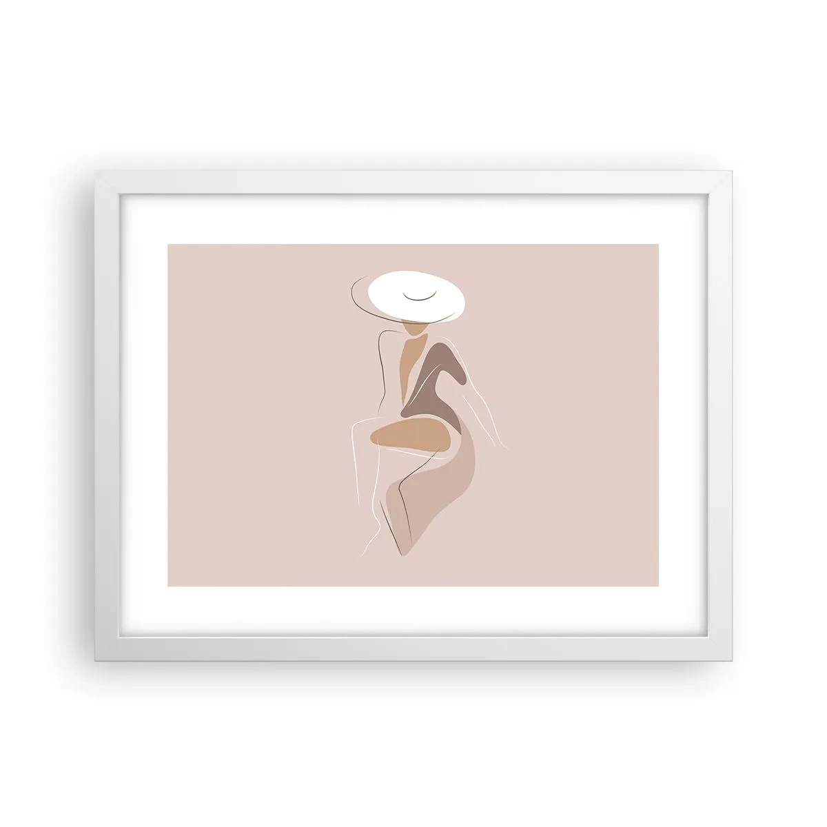 Poster in een witte lijst - Een dame zijn - 40x30 cm