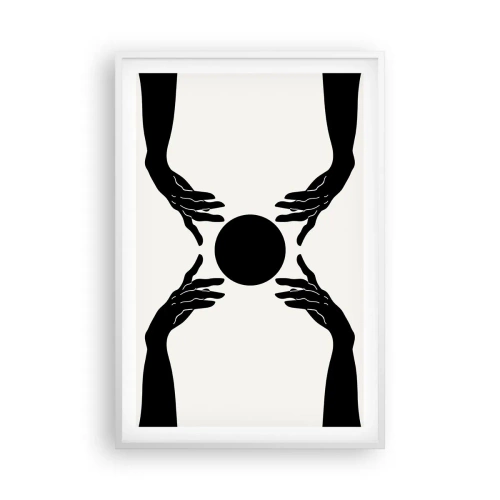 Poster in een witte lijst - Geheim teken - 61x91 cm