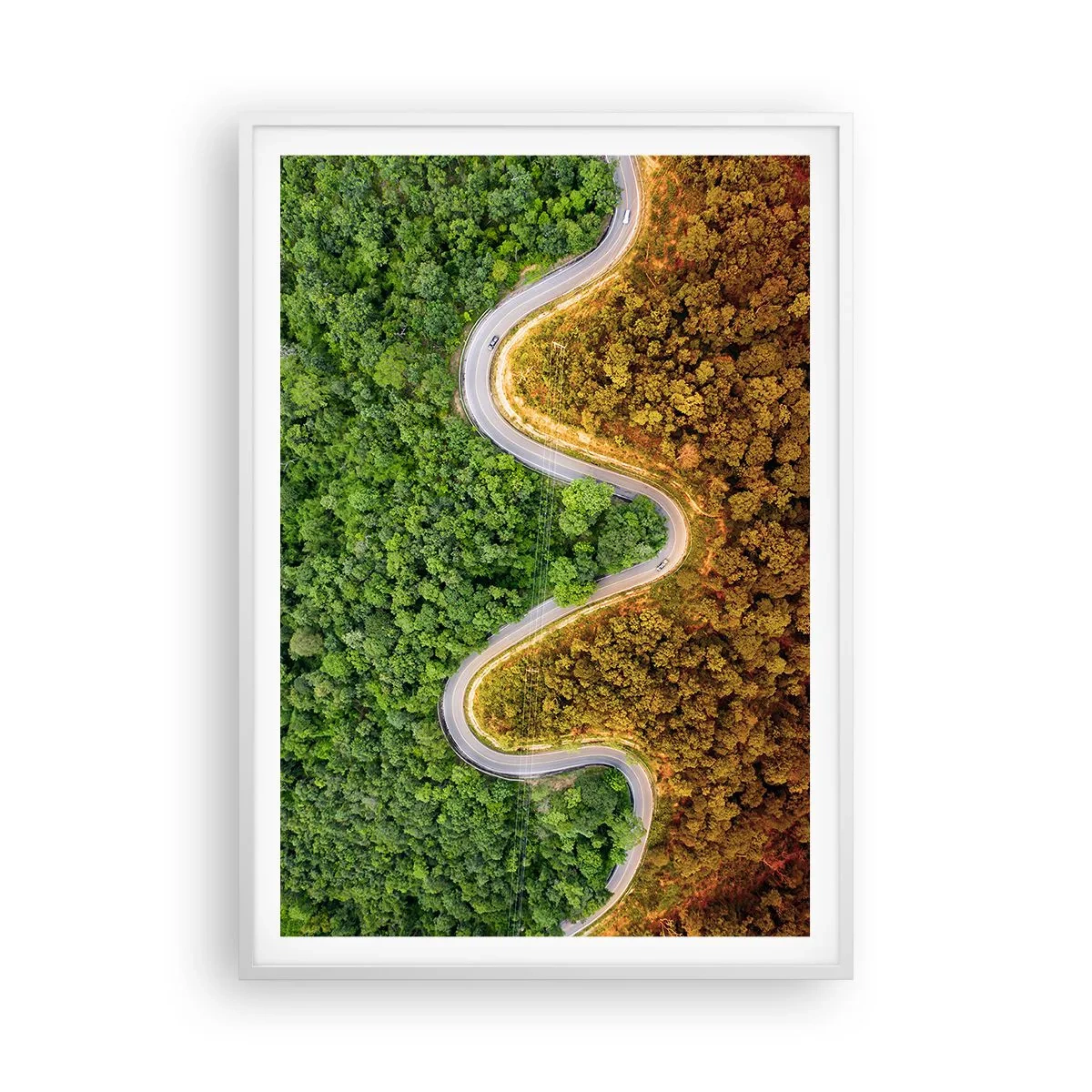 Poster in een witte lijst - Grenzen en doorbraken - 70x100 cm