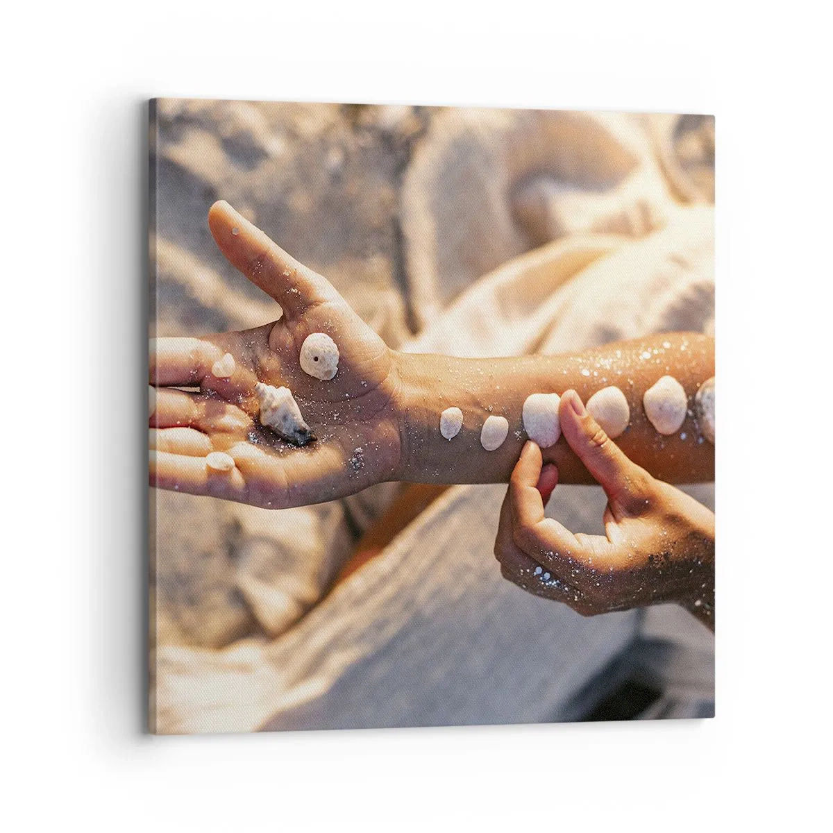 Schilderen op canvas - Schoonheid binnen handbereik - 70x70 cm