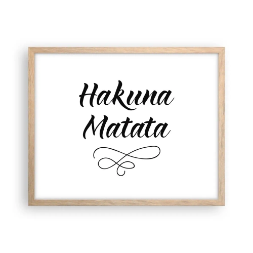Een poster in een licht eiken lijst - Beste advies - 50x40 cm