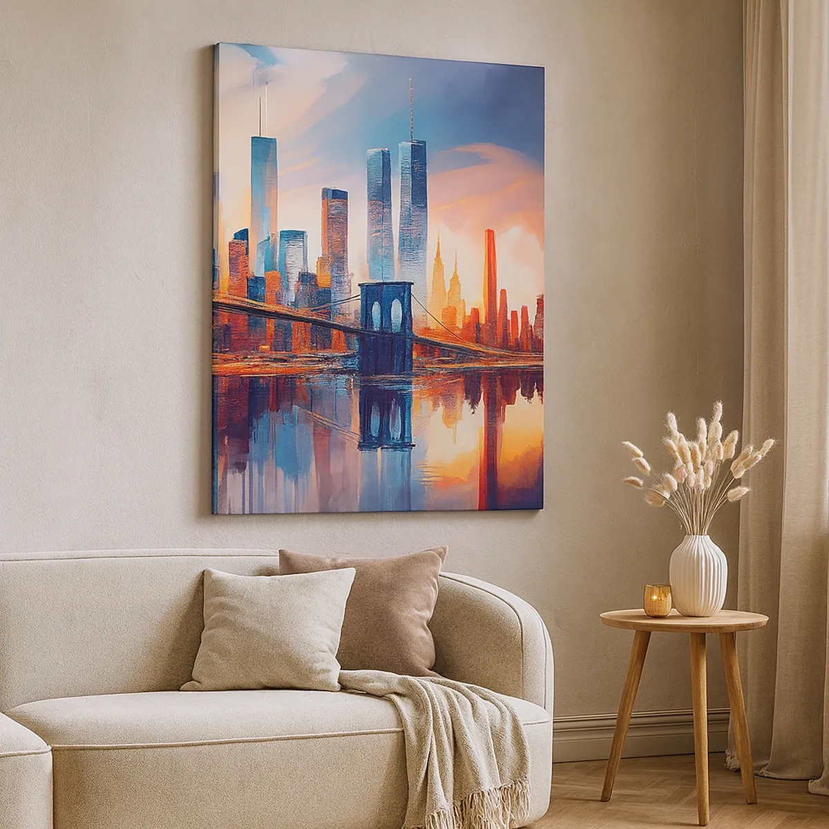 Schilderen op canvas - Een droomachtig New York - 50x70 cm