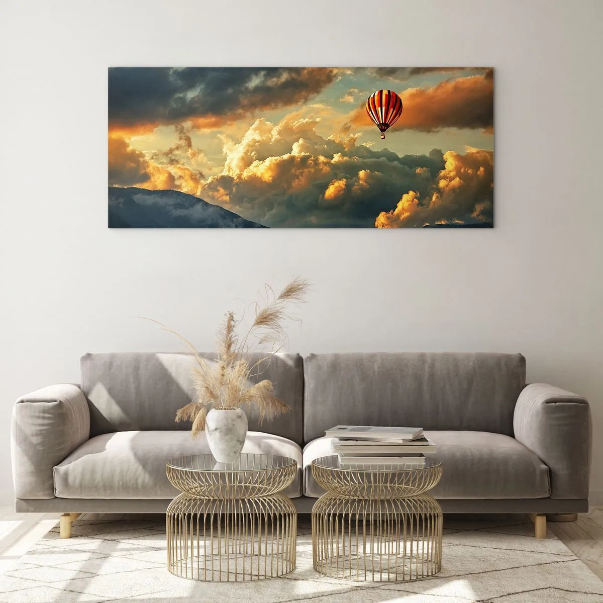 Schilderen op glas - Ik vlieg omdat ik dat wil - 100x40 cm