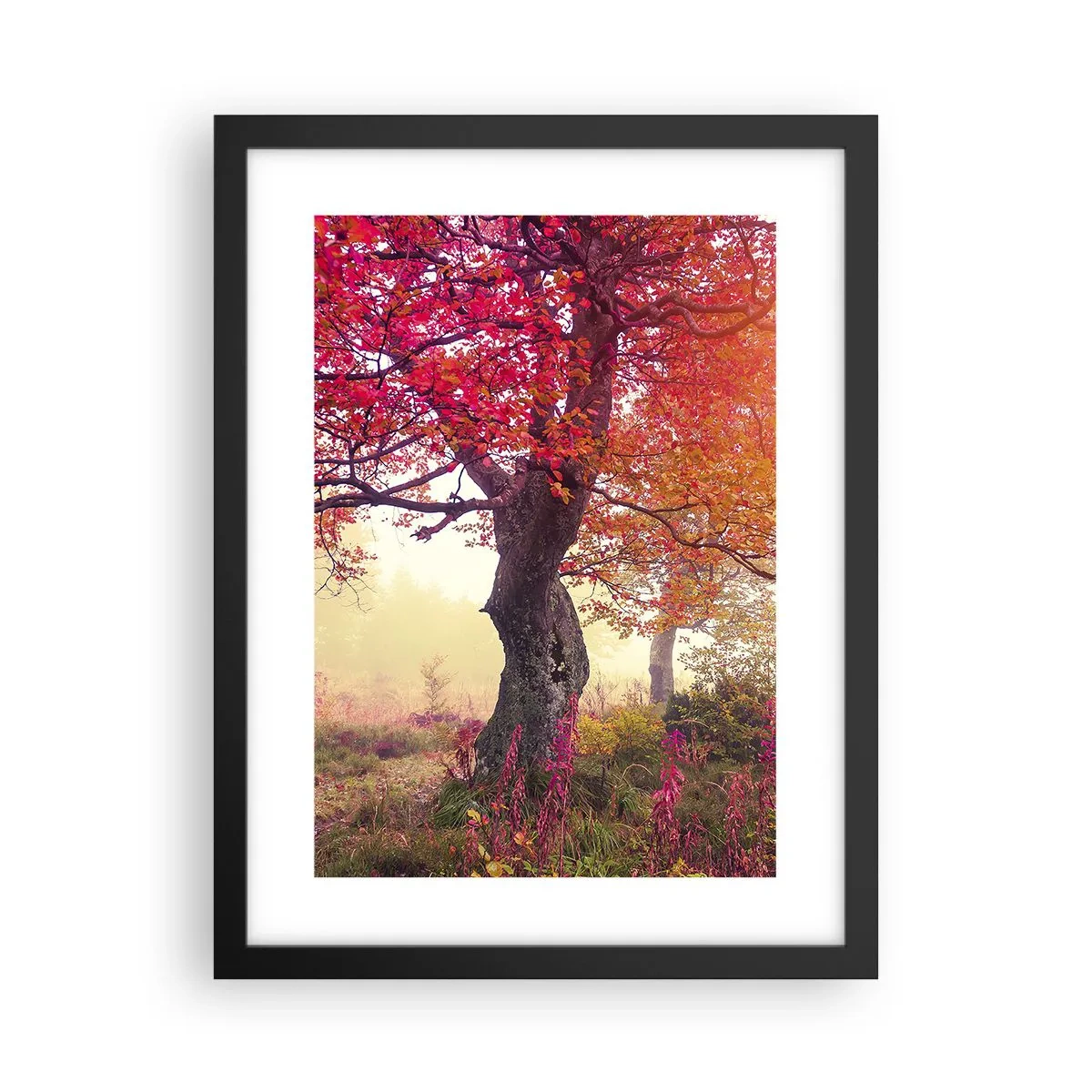 Poster in een zwarte lijst - Bloeiende razernij - 30x40 cm