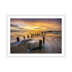 Poster - De rauwe schoonheid van de Oostzee - 70x50 cm