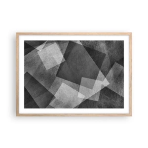 Een poster in een licht eiken lijst - Het eeuwige symbool van duurzaamheid en orde - 70x50 cm