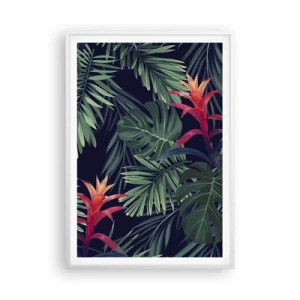 Poster in een witte lijst - Ontsteken in het groen - 70x100 cm