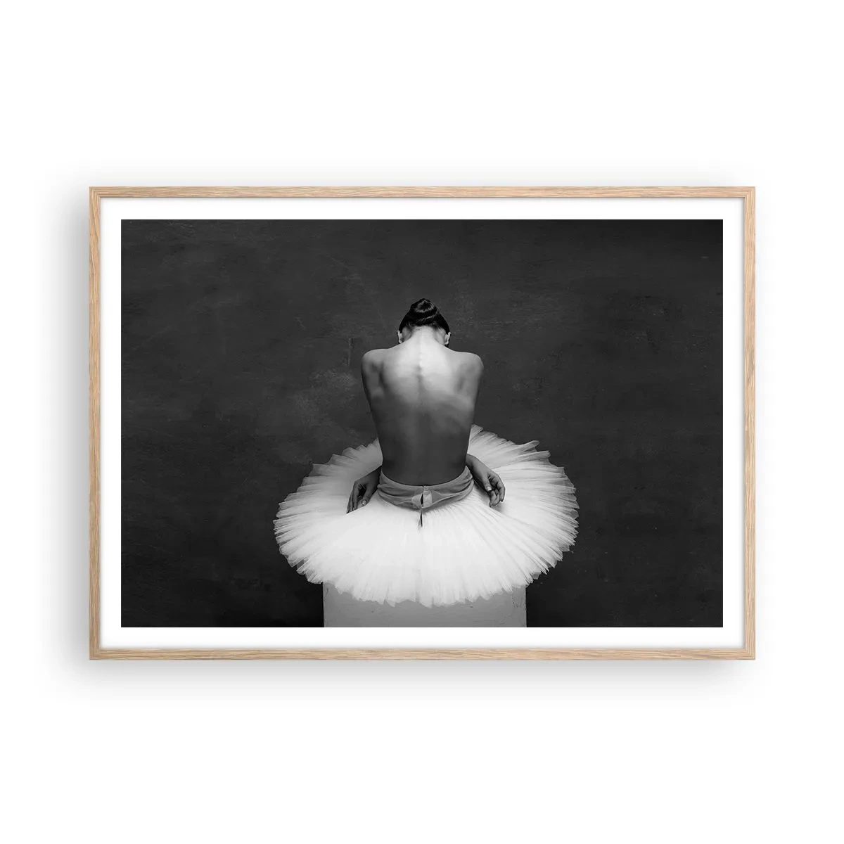 Een poster in een licht eiken lijst - Het bloeit gewoon - 100x70 cm