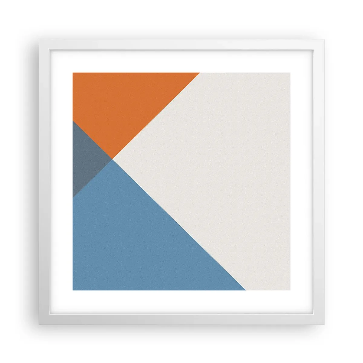 Poster in een witte lijst - In een hoekje… - 40x40 cm