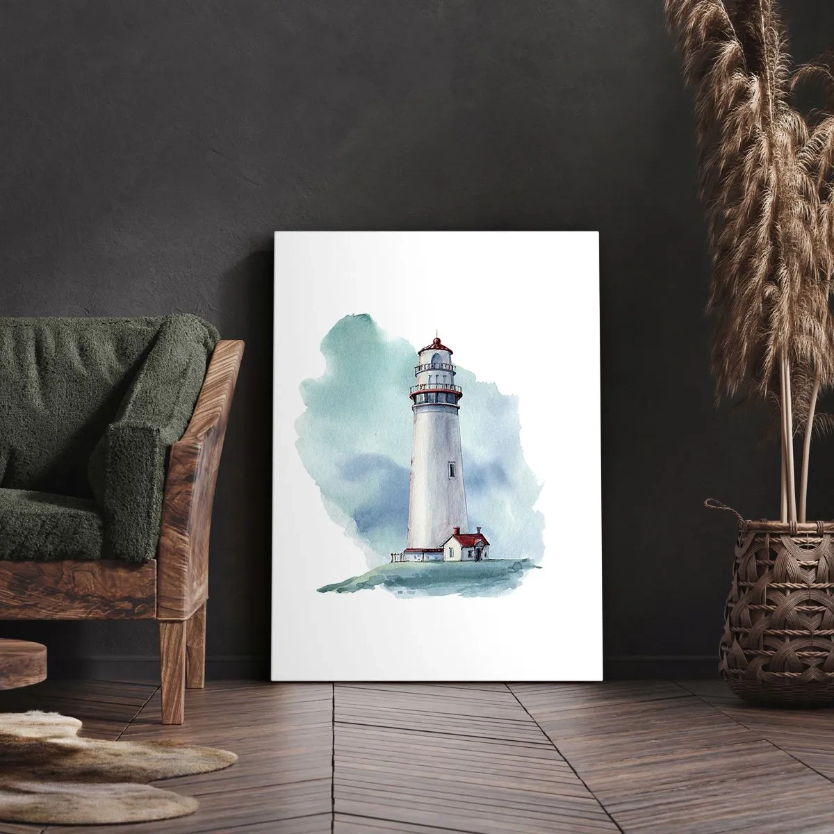 Schilderen op canvas - Blue's zachtaardige zus - 55x100 cm