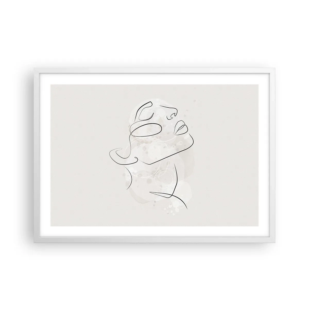 Poster in een witte lijst - De omtrek van een droom - 70x50 cm