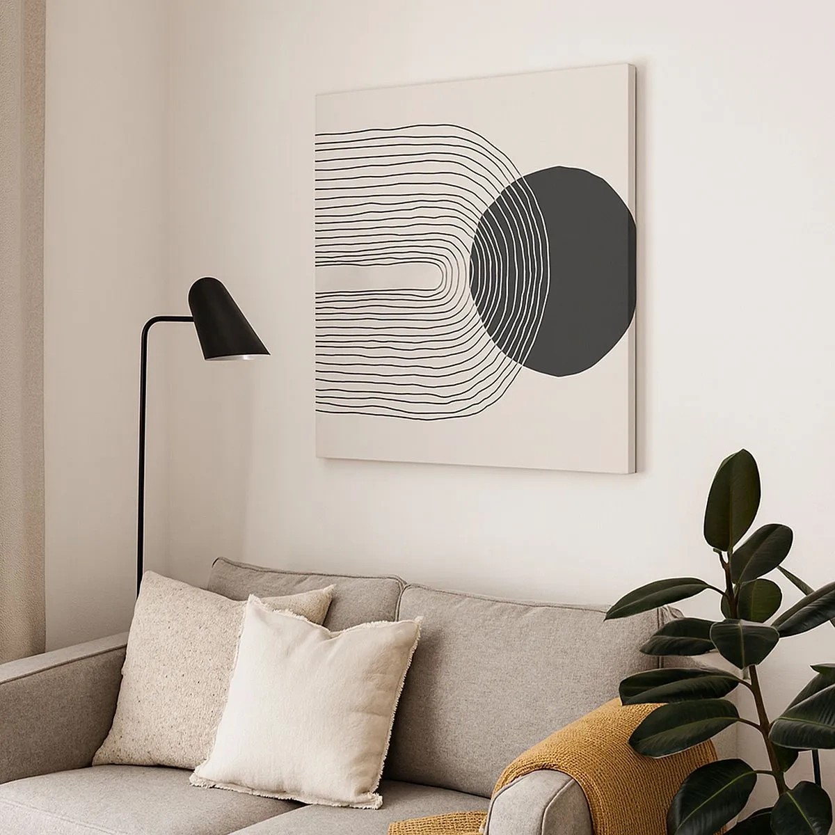 Schilderen op canvas - Bibberen en vertrouwen - 30x30 cm