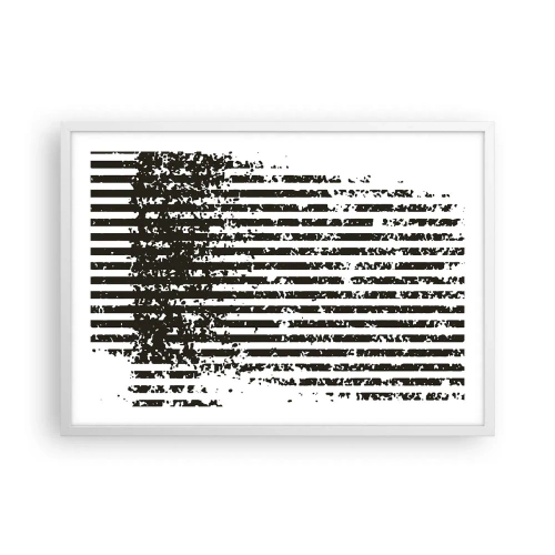 Poster in een witte lijst - Ritme en ruis - 70x50 cm