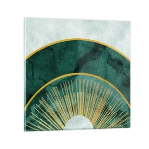 Schilderen op glas - Een ander zonnestelsel - 30x30 cm