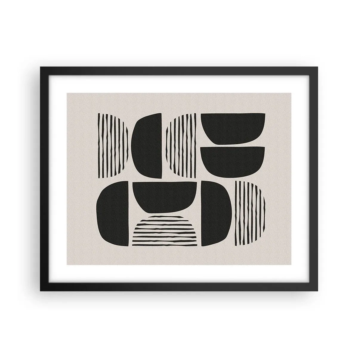 Poster in een zwarte lijst - Halfslachtige deals - 50x40 cm
